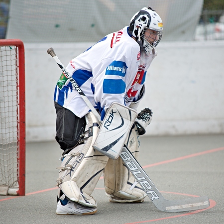 HBC Autosko H A K  Pardubice goalkeeper Petr Smekalのeditorial素材
