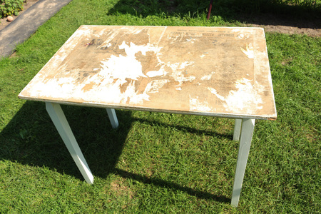 the old kitchen tableの写真素材