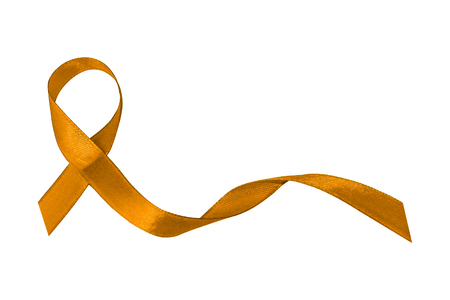 Orange Awareness ribbon  World Kidney Day. の写真素材