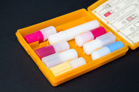 First aid kit with personal protective equipment. Anti-chemical, antibacterial, antiviral,...
