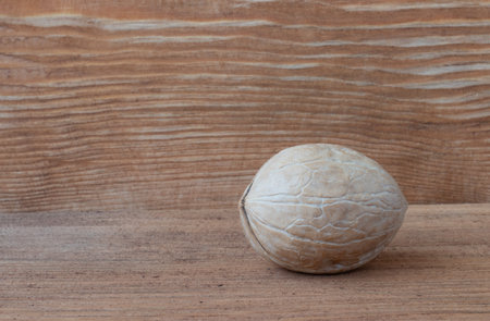 walnuts on a wooden background