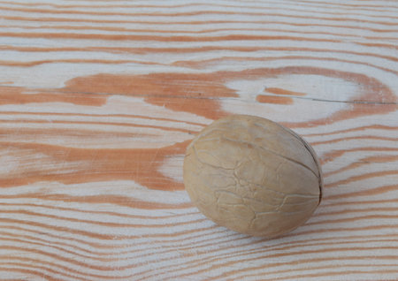walnut on a beautiful wooden background