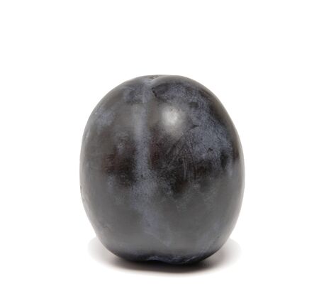 beautiful plum on a white backgroundの写真素材