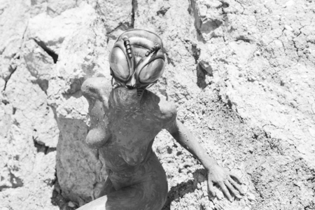 Sexy naked girl on the beach photoshootの写真素材