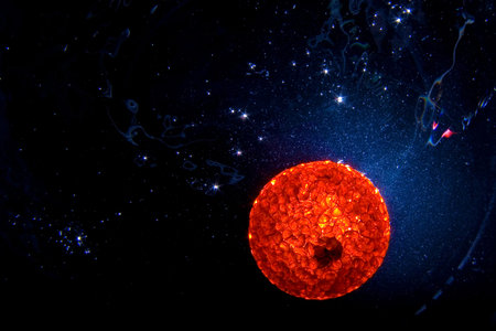 red giant in space