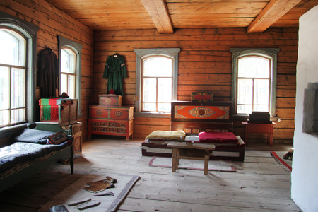 Ulan-Ude, Buryatia, Russia ,April 12, 2014. Ethnographic Museum of the peoples of Transbaikalia.のeditorial素材