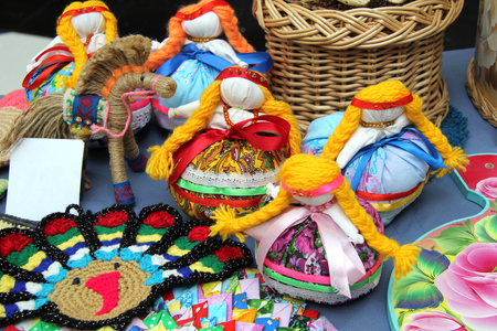 Ulan-Ude, Buryatia, Russia. Exhibition and sale of Russian and Buryat folk Souvenirs Crafts Fairのeditorial素材