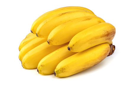 Bunch of bananas isolated on white background.の写真素材