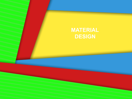 Material design vector background,bright colors. Abstract background with different levels surfaces, paper style and shadowsのイラスト素材