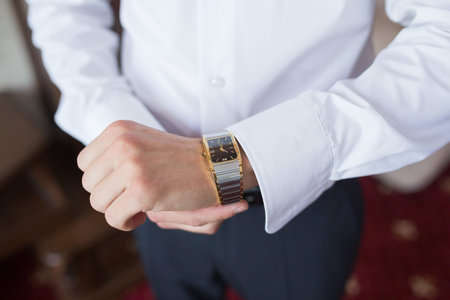 Men's Wrist Watches at the groom's morning