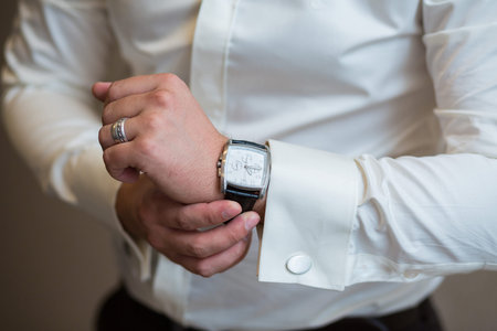 Men's Wrist Watches at the groom's morning