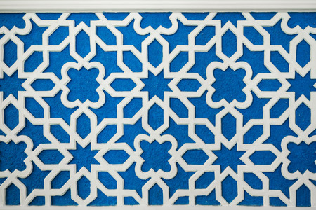 Abstract blue and white fence pattern, seamless background of wood wall. Decorative natural texture for interior Designの写真素材