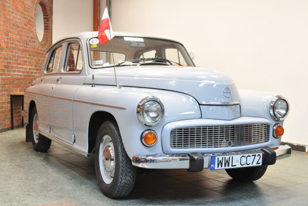 Warsaw, Poland - January 24, 2010 - Vintage car 