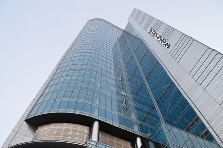 Warsaw, Poland - January 06, 2011 - Rondo1 office skyscraper. Rondo1 skyscraper is 192 m height. The...