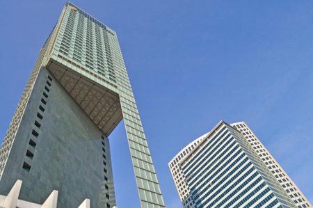 Warsaw, Poland - March 11, 2010 - Intercontinental Hotel - Height to the roof: 154 m - Total height:...
