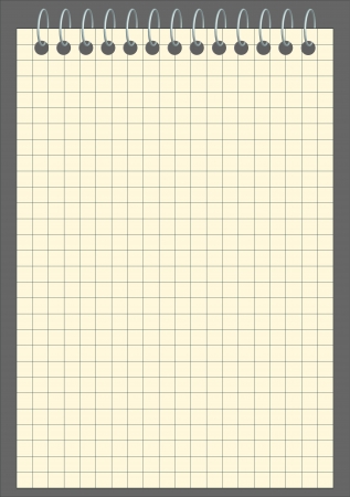 Vector blank squared notebookのイラスト素材