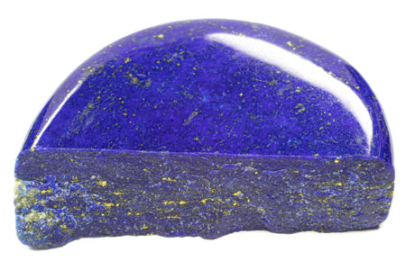 Blue chalcedony quartz semigem geode crystals geological mineral isolatedの写真素材