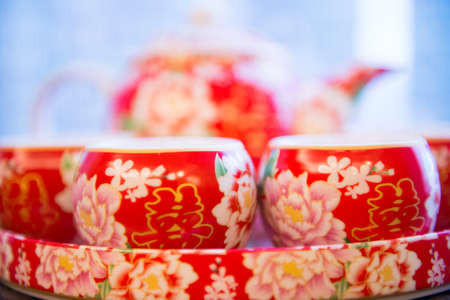 Wedding Tea-pot setの写真素材