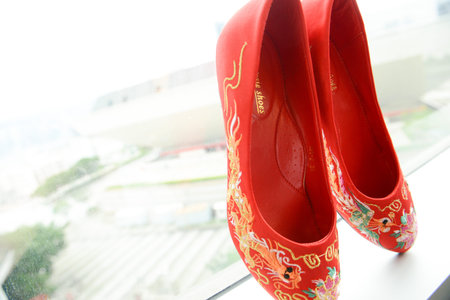 high-heeled shoesの写真素材