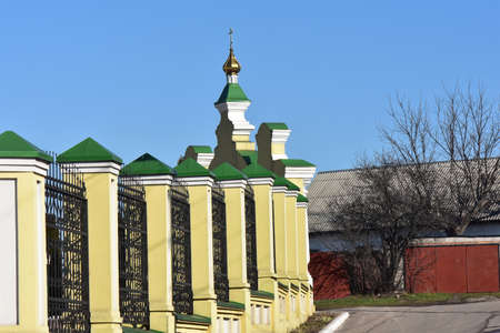 Church in sunny winter dayの写真素材