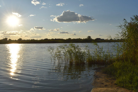 clouds over the river