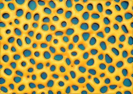 Artistic voronoi kids cheesy texture. 3d renderingの写真素材