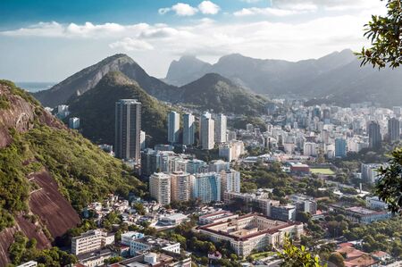 A view on Rio de Janeiro skyscapersの写真素材