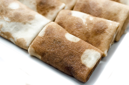 Isolated pancakesの写真素材