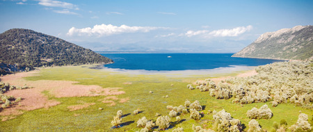 Lake Skadar in Montenegroの写真素材