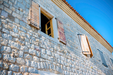 Old town Budava in Montenegroの写真素材