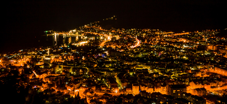 Budva in the nightの写真素材