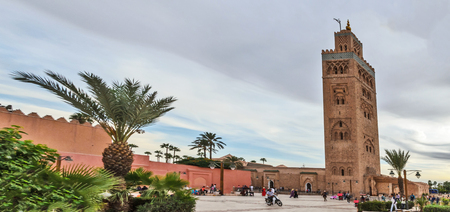 Koutoubia mosque in Marrakech on September 2014のeditorial素材