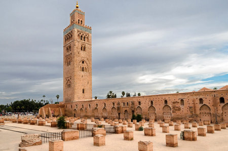 Koutoubia mosque in Moroccoのeditorial素材