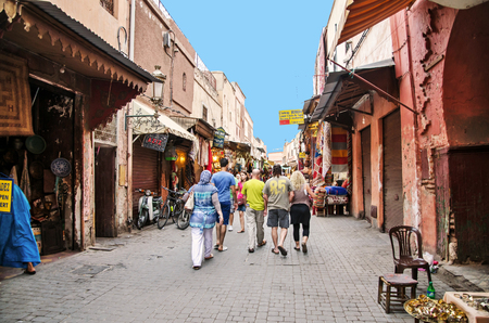 Streets of Marrakech at September 2014のeditorial素材