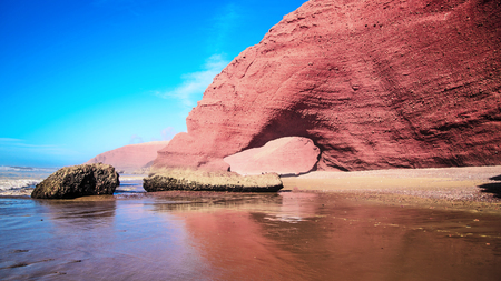 Moroccan beach Legziraの写真素材