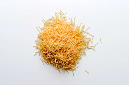 Pasta isolated on whiteの写真素材