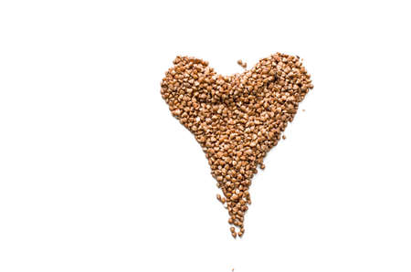 Buckwheat grain isolatedの写真素材