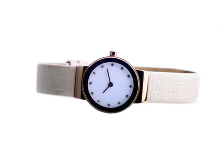 Woman watches isolated on white