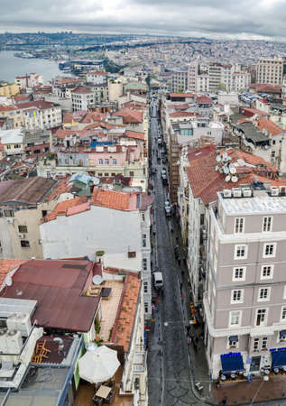 View of Istanbul from the Galata Towerのeditorial素材