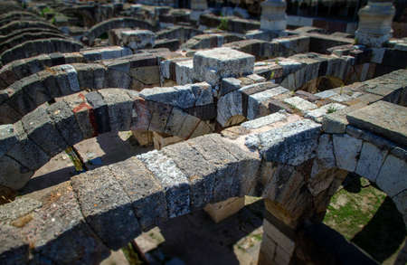 Agora of The ancient city of Smyrna in Izmirの写真素材