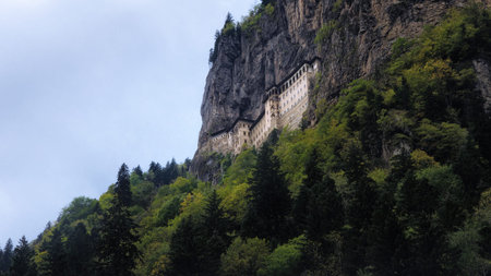 Sumela monastery one of the most impressive sights in the whole Black Sea region, in Altindere...