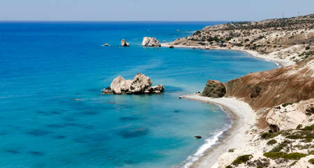 Petra Tou Romiu, Cyprusの写真素材