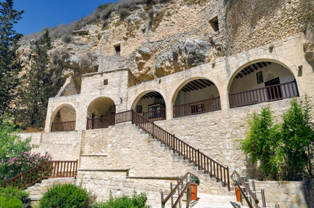 Holy monastery St. Neophytos, Paphos, Cyprusの写真素材