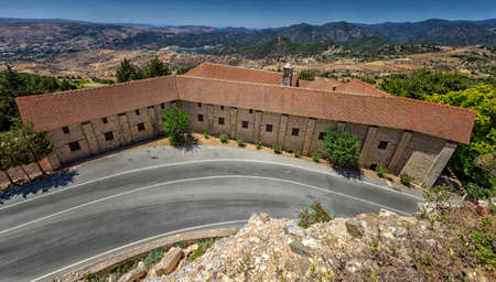 Chrysorrogiatissa Monastery. Cyprus, Paphos districtの写真素材