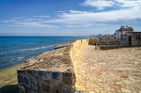 March 2017, Cyprus, Larnaca: Larnaca Quay on a sunny day, March 20, 2017.の写真素材