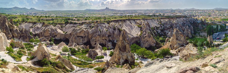 Cappadocia - Goreme Open Air Museum, view from the top. Turkeyの写真素材