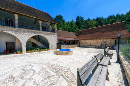 Chrysorrogiatissa Monastery. Cyprus, Paphos.の写真素材