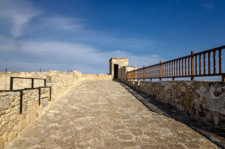 Fort on the coast of Larnaca in Cyprusの写真素材