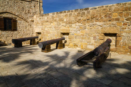 Fort on the coast of Larnaca in Cyprusの写真素材