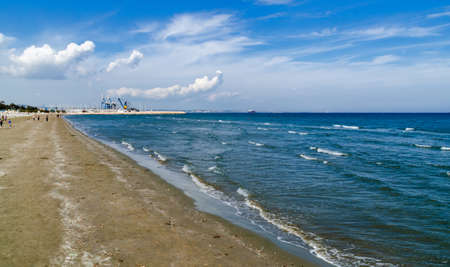 Larnaca Quay on a sunny day,の写真素材